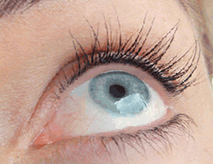 межресничный перманент глаз